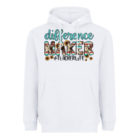 White difference maker Heavyweight Hoodie - JahusDesignShop