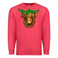 Cardinal St. Patrick’s Day Long Hair Shaggy Cow Premium Sweatshirt - Jasminsmagicworld