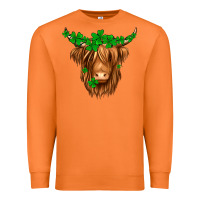 Carrot St. Patrick’s Day Long Hair Shaggy Cow Premium Sweatshirt - Jasminsmagicworld