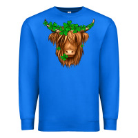 True Royal St. Patrick’s Day Long Hair Shaggy Cow Premium Sweatshirt - Jasminsmagicworld