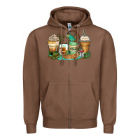 Chestnut fishing coffee cups Zipper Hoodie - Zillion Design Studio