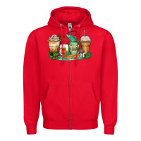 Red fishing coffee cups Zipper Hoodie - Zillion Design Studio