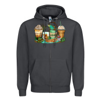 Smoke fishing coffee cups Zipper Hoodie - Zillion Design Studio