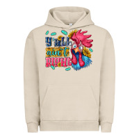 Pigment French Oak yall aint right with chicken Urban Hoodie - NancyCooperArtShop