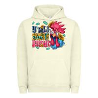 Pigment Pistachio yall aint right with chicken Urban Hoodie - NancyCooperArtShop