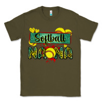 Army Green softball nana with leopard Classic Tee - Zillion Design Studio