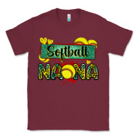 Burgundy softball nana with leopard Classic Tee - Zillion Design Studio