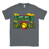 Charcoal Heather softball nana with leopard Classic Tee - Zillion Design Studio