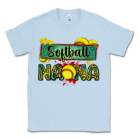 Dusty Blue softball nana with leopard Classic Tee - Zillion Design Studio