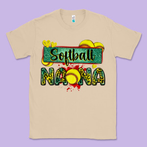 Softball Nana With Leopard Classic Tee Designed By Zillion Design Studio