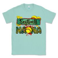 Seafoam softball nana with leopard Classic Tee - Zillion Design Studio