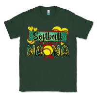 Sports Green softball nana with leopard Classic Tee - Zillion Design Studio