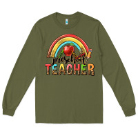 Army Green preschool teacher Long Sleeve Tee - texasbilliewilder