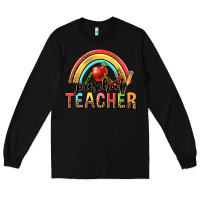 Black preschool teacher Long Sleeve Tee - texasbilliewilder