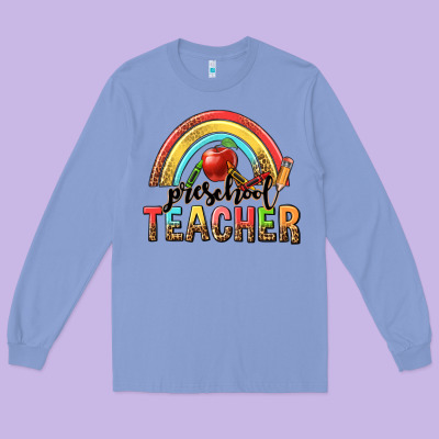 Preschool Teacher Long Sleeve Tee Designed By Texasbilliewilder