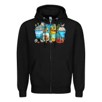 Black hanukkah coffee cups Zipper Hoodie - Zillion Design Studio