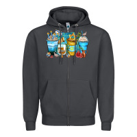 Smoke hanukkah coffee cups Zipper Hoodie - Zillion Design Studio