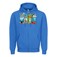True Royal hanukkah coffee cups Zipper Hoodie - Zillion Design Studio