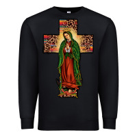 Black our lady of Guadalupe cross Premium Sweatshirt - JahusDesignShop