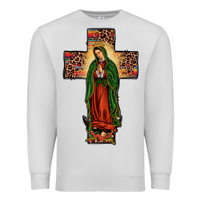 Our Lady Of Guadalupe Cross Premium Sweatshirt by JahusDesignShop | Teevron