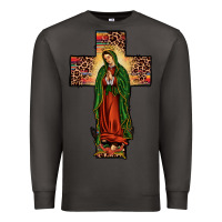 Smoke our lady of Guadalupe cross Premium Sweatshirt - JahusDesignShop