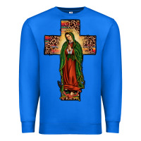 True Royal our lady of Guadalupe cross Premium Sweatshirt - JahusDesignShop