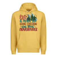 Antique Gold life is meant for good friends and great adventure Premium Hoodie - MaliasSmallBusiness