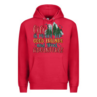 Cardinal life is meant for good friends and great adventure Premium Hoodie - MaliasSmallBusiness