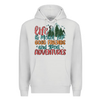 Dove Grey life is meant for good friends and great adventure Premium Hoodie - MaliasSmallBusiness