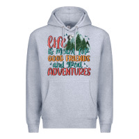 Heather Grey life is meant for good friends and great adventure Premium Hoodie - MaliasSmallBusiness