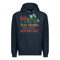 Navy life is meant for good friends and great adventure Premium Hoodie - MaliasSmallBusiness