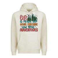 Oatmeal Heather life is meant for good friends and great adventure Premium Hoodie - MaliasSmallBusiness
