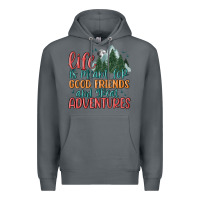 Rock life is meant for good friends and great adventure Premium Hoodie - MaliasSmallBusiness