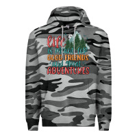 Slate Camo life is meant for good friends and great adventure Premium Hoodie - MaliasSmallBusiness