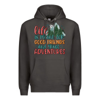 Smoke life is meant for good friends and great adventure Premium Hoodie - MaliasSmallBusiness