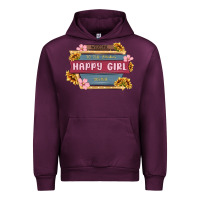 Mauve Wine welcome to the fabulous happy girl avenue Urban Hoodie - MaliasSmallBusiness