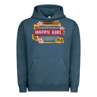 Pigment Midnight Navy welcome to the fabulous happy girl avenue Urban Hoodie - MaliasSmallBusiness