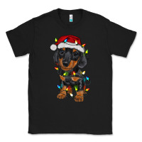 Dachshund Puppy Christmas Lights Classic Tee | Teevron