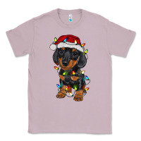 Lilac dachshund puppy christmas lights Classic Tee - RanaPortraitStore