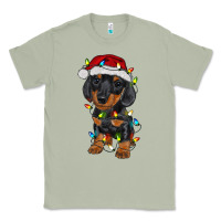 Matcha dachshund puppy christmas lights Classic Tee - RanaPortraitStore