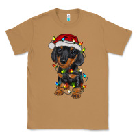 Toasted Coconut dachshund puppy christmas lights Classic Tee - RanaPortraitStore