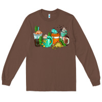 Chestnut dinosaur coffee cups Long Sleeve Tee - AdoDesignShop
