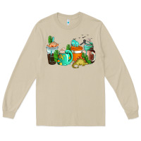 Mushroom dinosaur coffee cups Long Sleeve Tee - AdoDesignShop