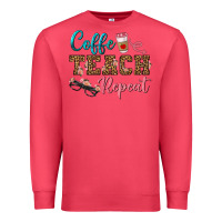 Cardinal coffee teach repeat Premium Sweatshirt - BundleAndBundleShop