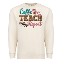 Sandshell coffee teach repeat Premium Sweatshirt - BundleAndBundleShop