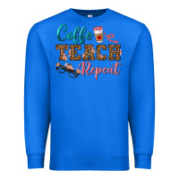 True Royal coffee teach repeat Premium Sweatshirt - BundleAndBundleShop