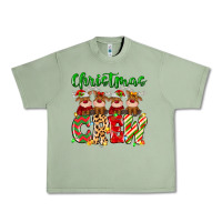 Oil Green christmas crew  deer Urban Heavy Tee - MaliasSmallBusiness