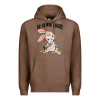 Chestnut so hoppin boujee easter bunny  belt bag ins Premium Hoodie - MaliasSmallBusiness