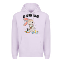 Lilac so hoppin boujee easter bunny  belt bag ins Premium Hoodie - MaliasSmallBusiness