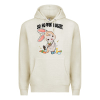 Oatmeal Heather so hoppin boujee easter bunny  belt bag ins Premium Hoodie - MaliasSmallBusiness